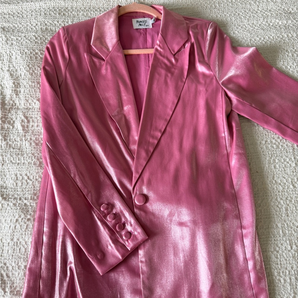 Princess Polly Shimmering Pink Blazer